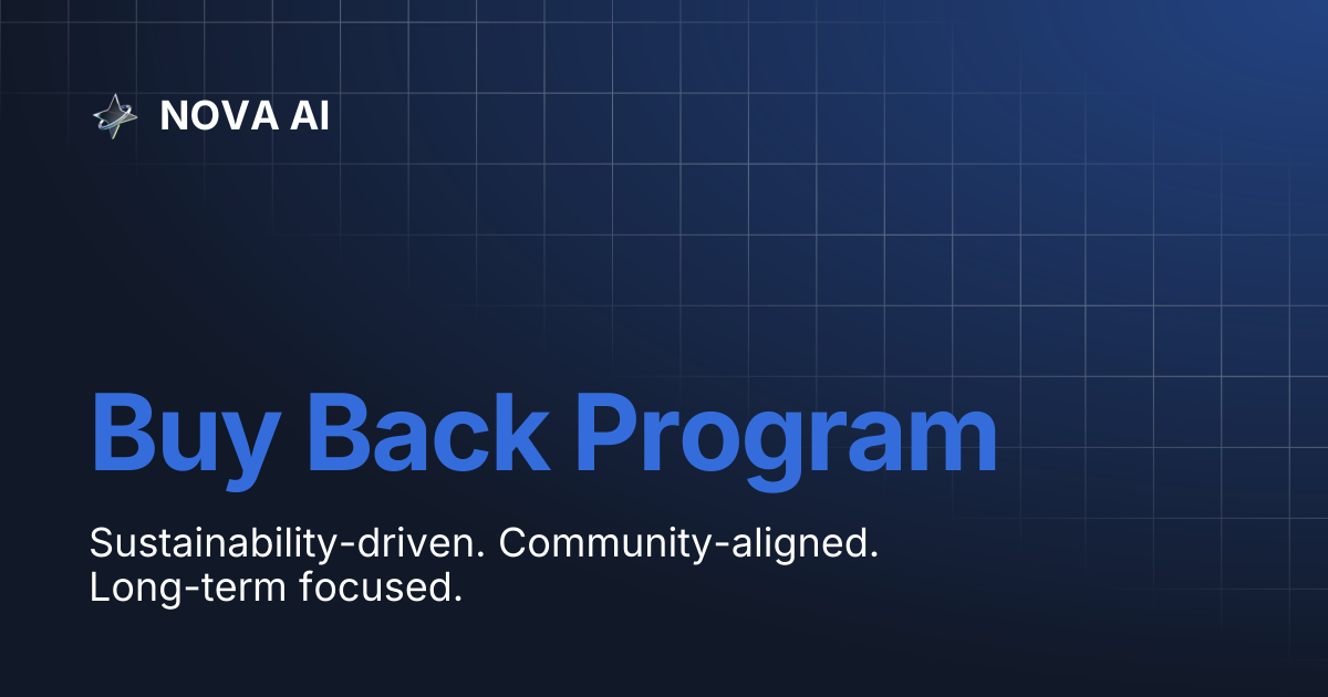 Buy Back Program | NOVA AI